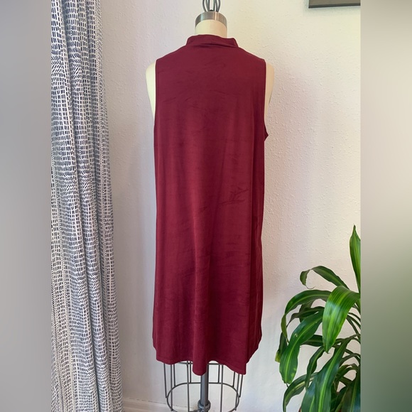 Tiana B. Faux Suede Dress - Picture 3 of 5